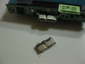 HD-PNT1.0U3のコネクタ修理